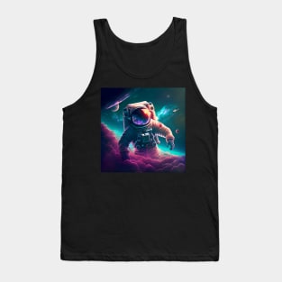 Floating Astronaught in purple spacedust Tank Top